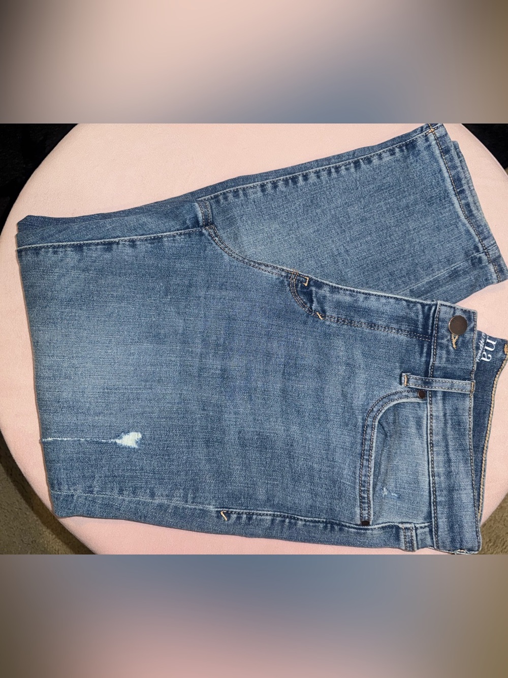 a.n.a High-Rise Skinny Ankle Jeans in Medium Blue